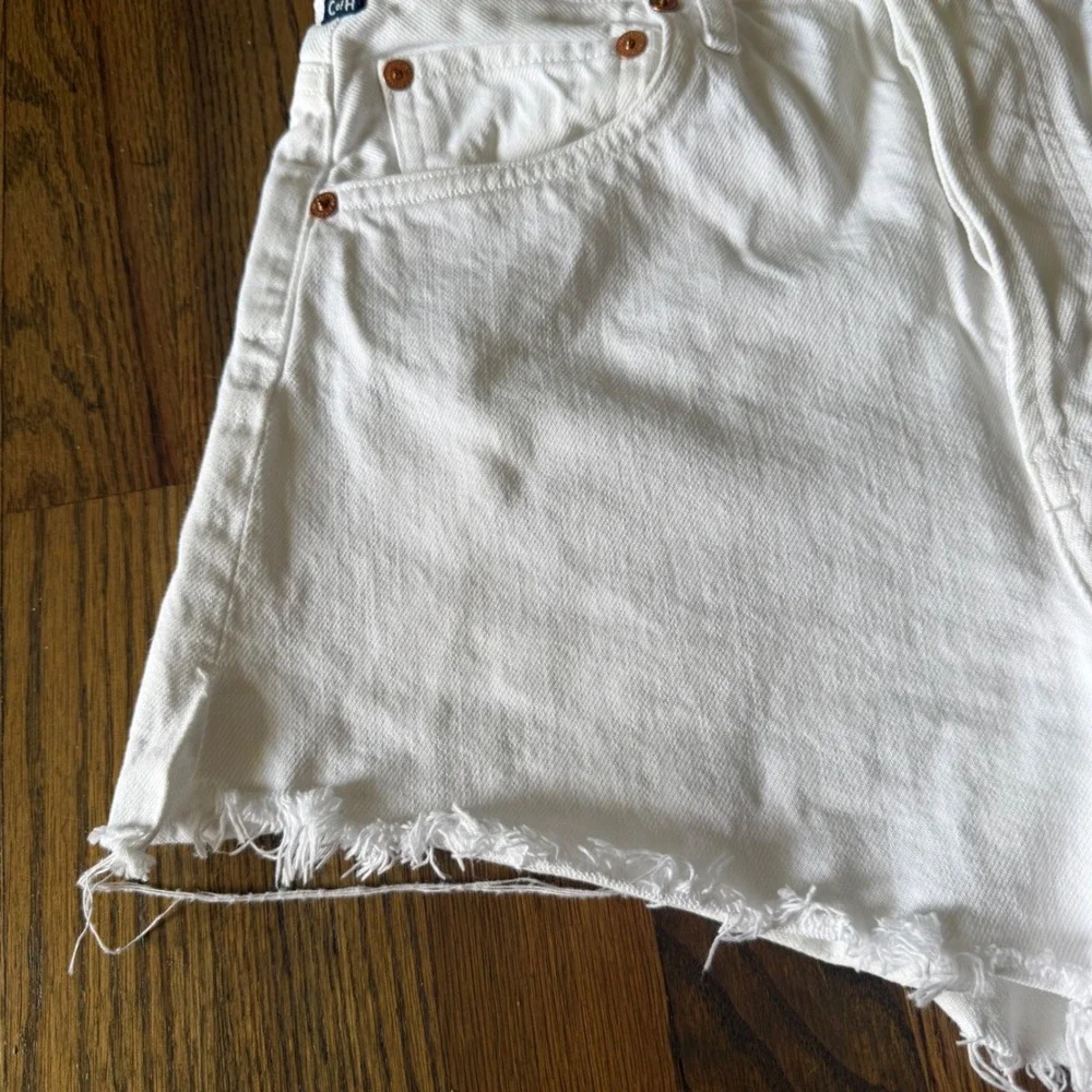 Citizens of Humanity Shorts Womens 26 Marlow Vintage White Denim High Rise